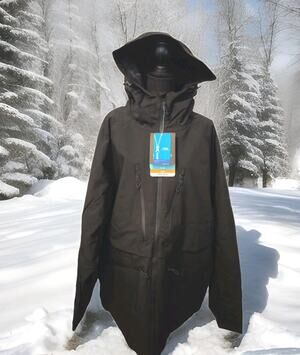 NWT (2) Pieces GSOU SNOW Unisex Baggy Snowboard, Ski Jacket & BiB Black 2XL